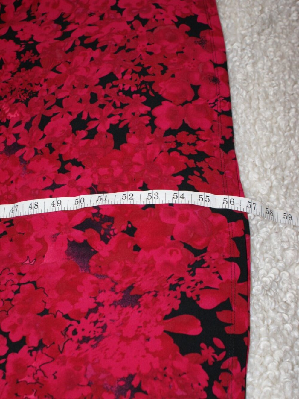 CHAPS Sleeveless Black and Bright Red Flower Maxi Dress - Large EUC - Picture 8 of 10